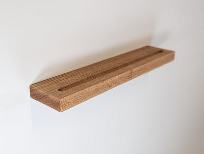 Vinyl Record Floating Shelf in Mahogany