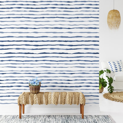 OC Ocean Blue Wallpaper - 10 FT H X 12.5 FT W LUXE P&amp;S