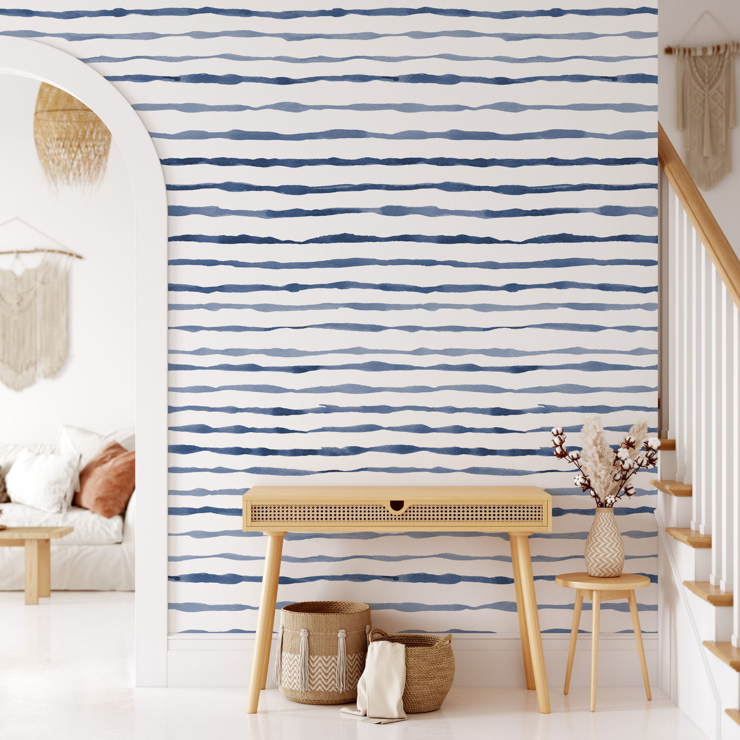 OC Ocean Blue Wallpaper - 10 FT H X 12.5 FT W LUXE P&amp;S
