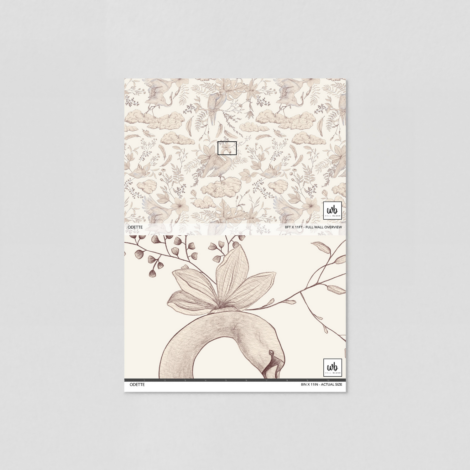 Odette Wallpaper - 6 FT H X 15.8 FT W LUXE
