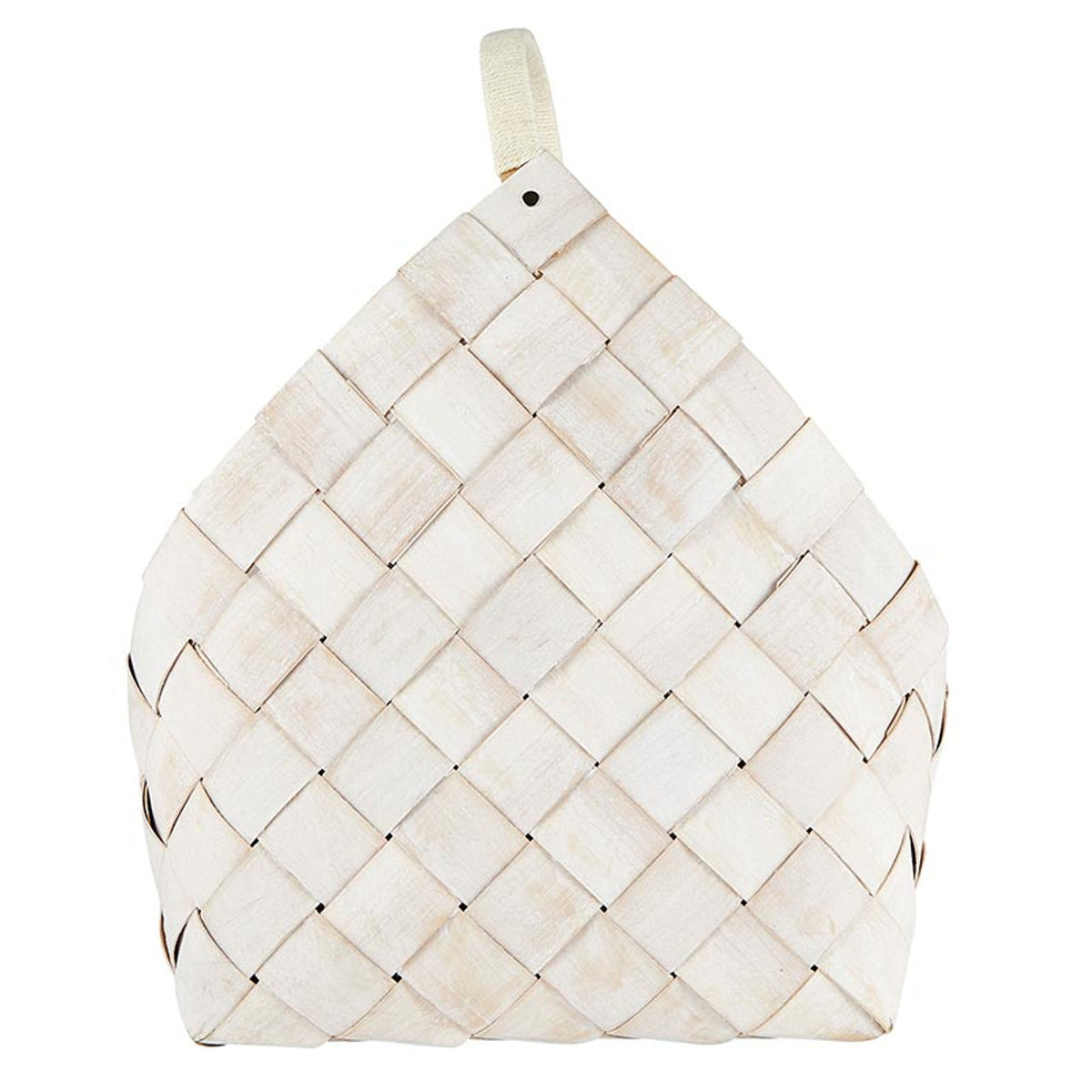Nested Wood Fiber Baskets - Warm White