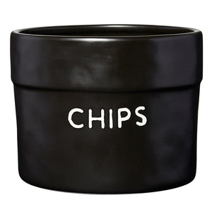 Black Ceramic Chips Bag