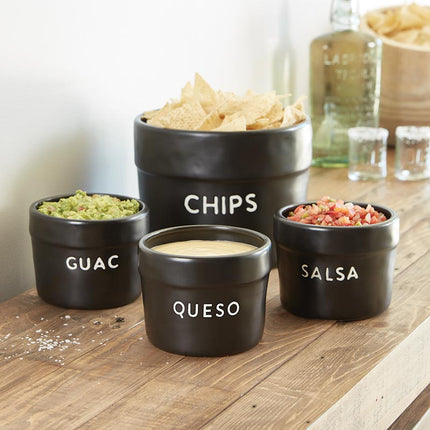 Black Ceramic Queso Bag