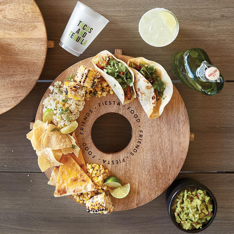 Tequila Wood Board - Fiesta. Food. Friends.