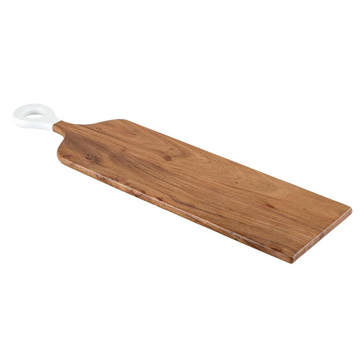 White Dip Handle Board - Natural + White