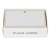 Gold Foil Place Cards - Heart