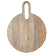 Large Round Board With Cut Out Handle - Grey Finish