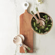 Enamel Salad Serving Set - Set of 2 - Natural + Green