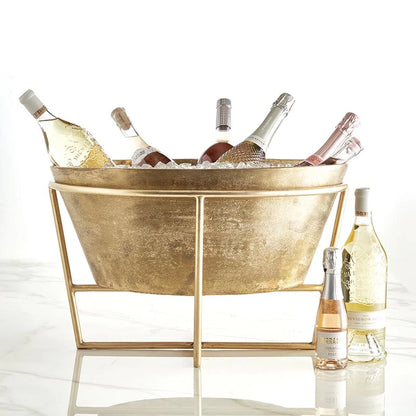 Large Gold Champagne + Wine Bucket