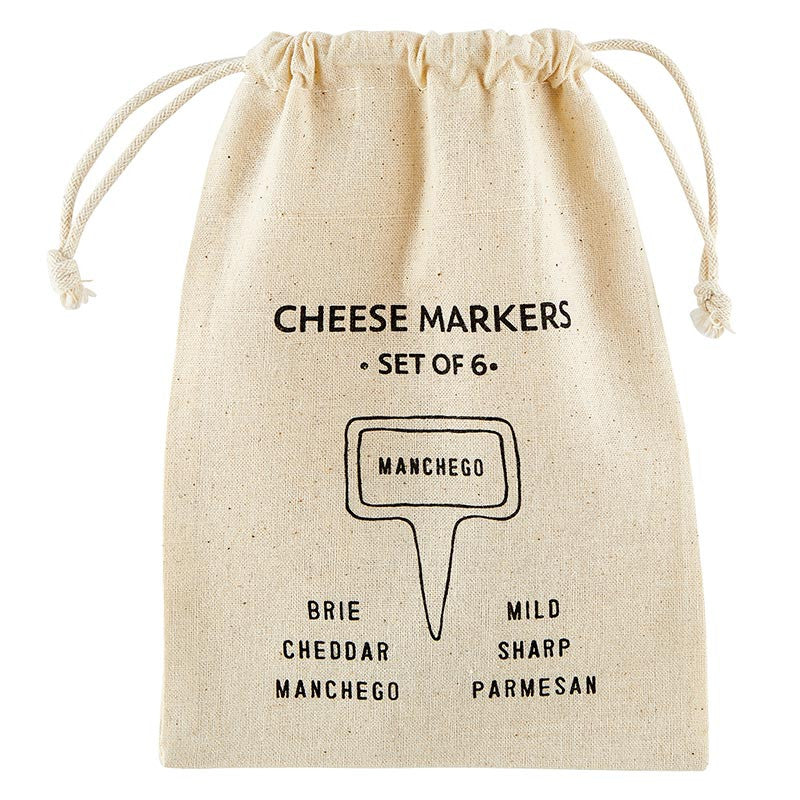 Ceramic Cheese Markers - Set of 6