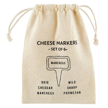 Ceramic Cheese Markers - Set of 6