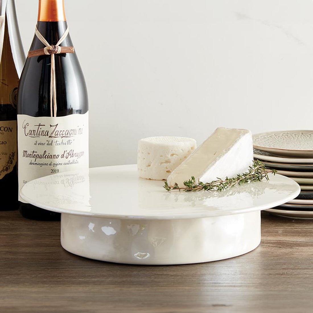 Luster White Ceramic Pedestal