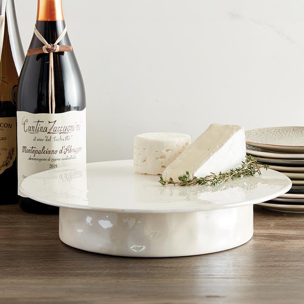 Luster White Ceramic Pedestal
