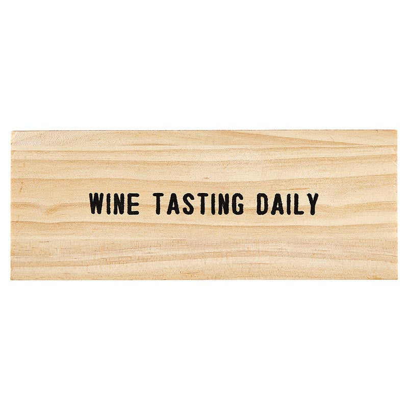 Gold Wine Charms in Pine Box - Wine Tasting Daily