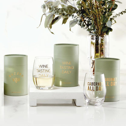 Stemless Wine Glass - Cabernet All Day