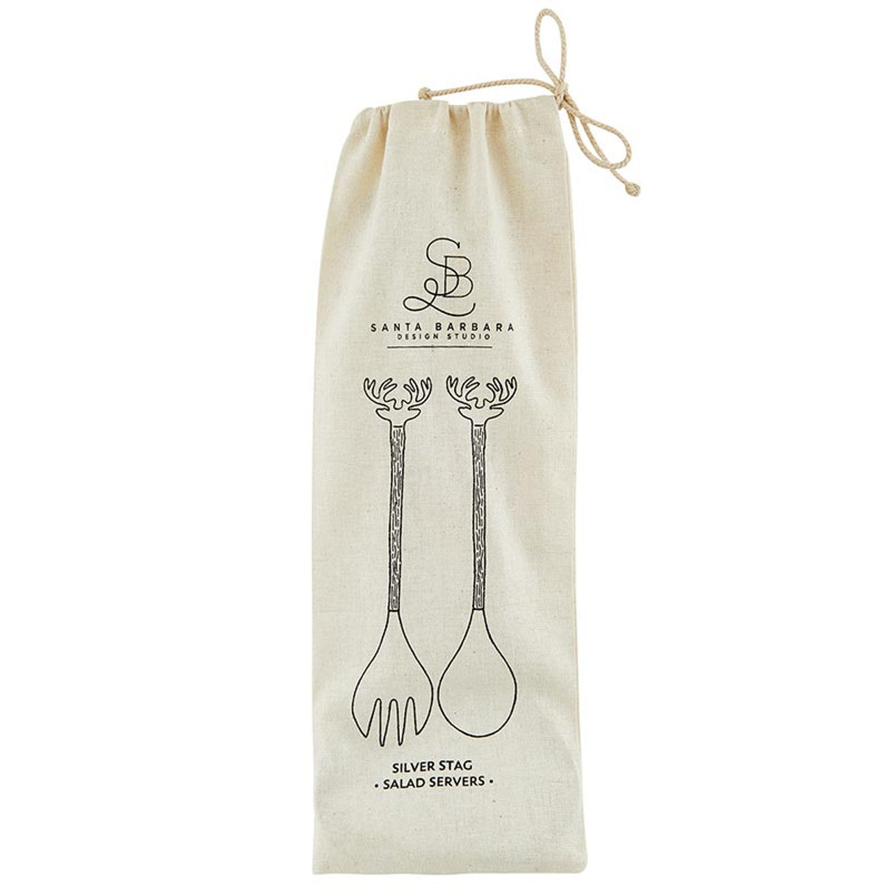 Silver Stag Salad Server - Set of 2