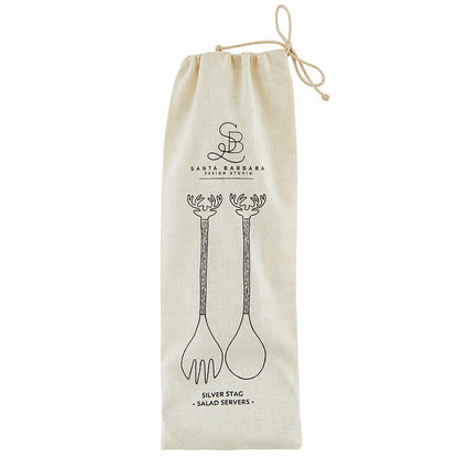 Silver Stag Salad Server - Set of 2
