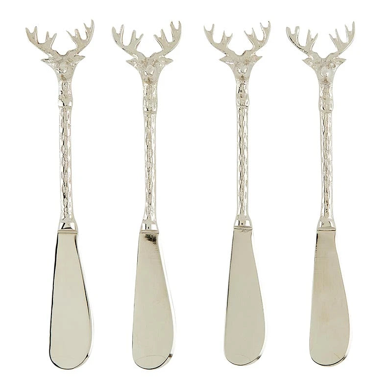 Silver Stag Spreaders - Set of 4