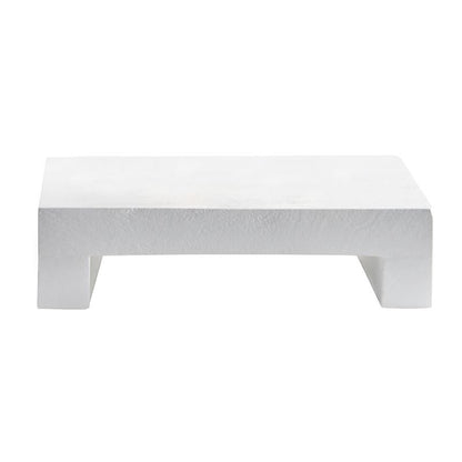 White Textured Pedestal - 8"