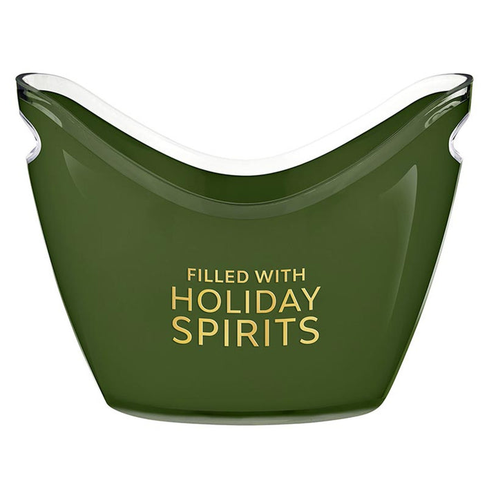 Acrylic Beverage Bucket - Filled With Holiday Spirits