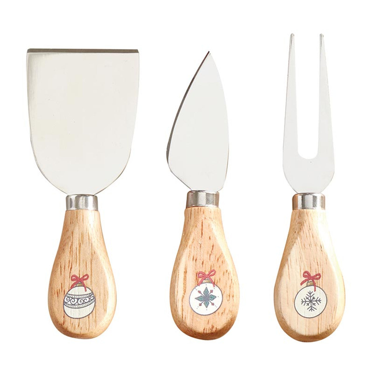 Holiday Cheese Knives Set - Set of 3