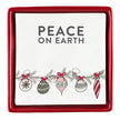 Ceramic Napkin Tray + Napkins - Peace On Earth