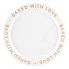 Ceramic Gold Foil Cake Plate - Baked With Love