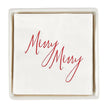 Ceramic Napkin Tray + Napkins - Merry Merry