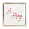 Ceramic Napkin Tray + Napkins - Merry Merry