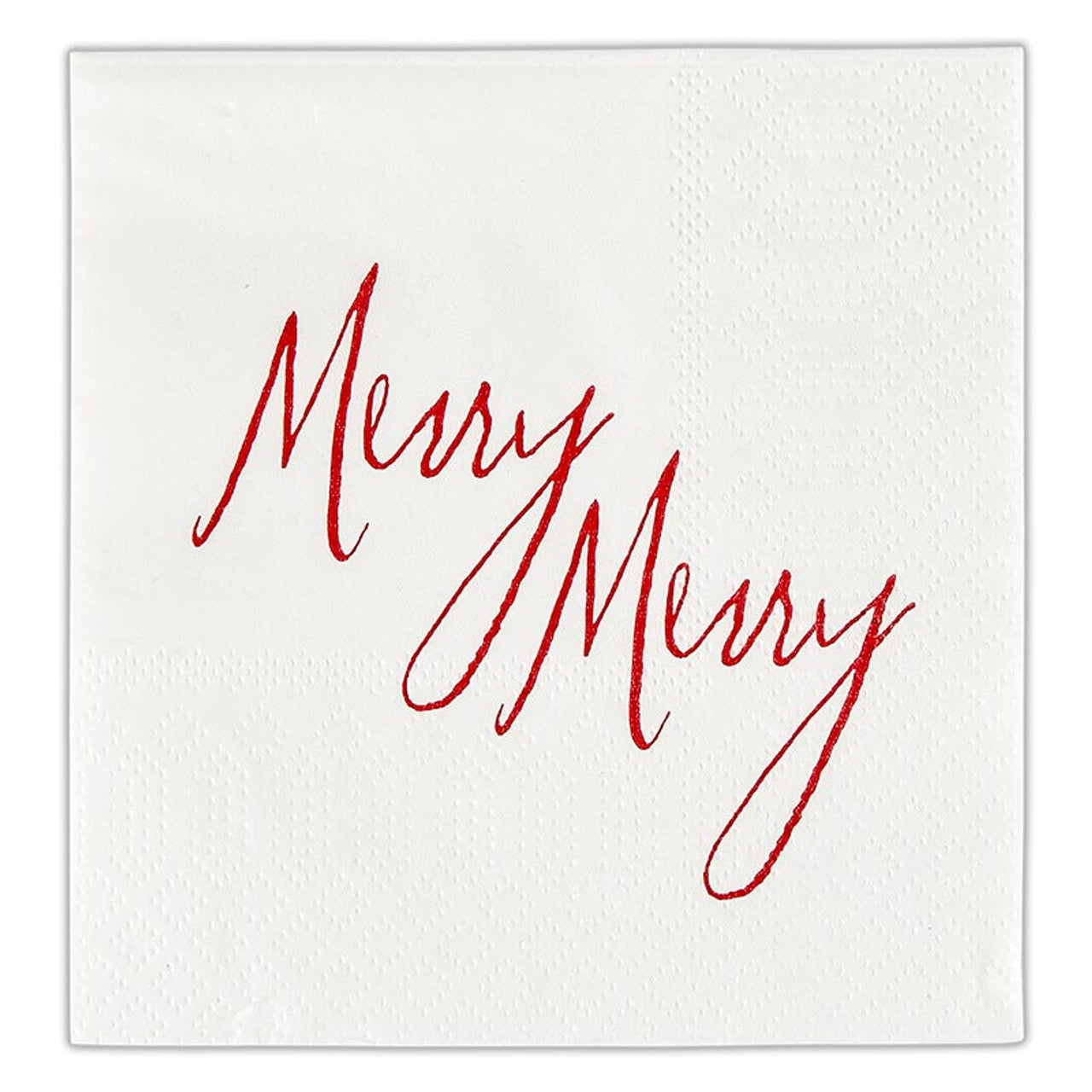 Ceramic Napkin Tray + Napkins - Merry Merry