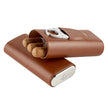 3 Finger Leather Cigar Case & Cutter