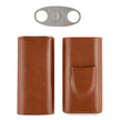 3 Finger Leather Cigar Case & Cutter