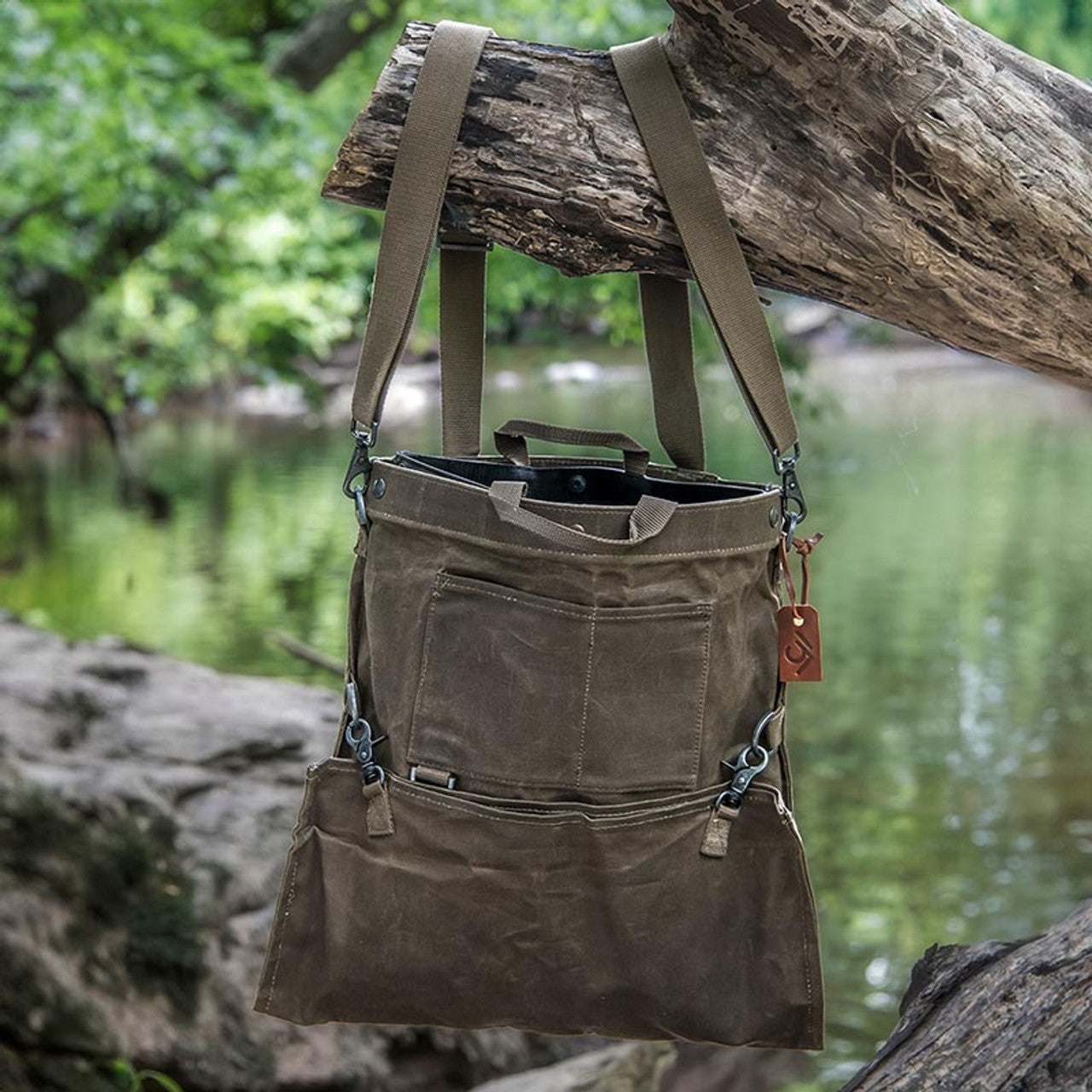 Waxed Canvas Foraging Bag