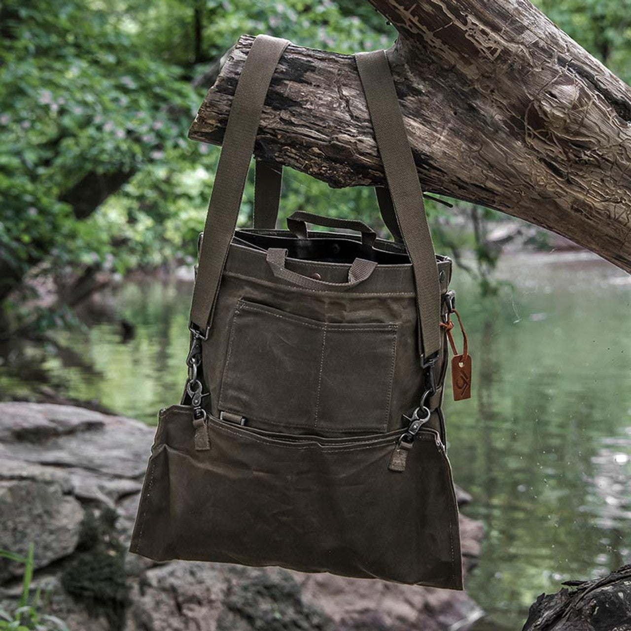 Waxed Canvas Foraging Bag