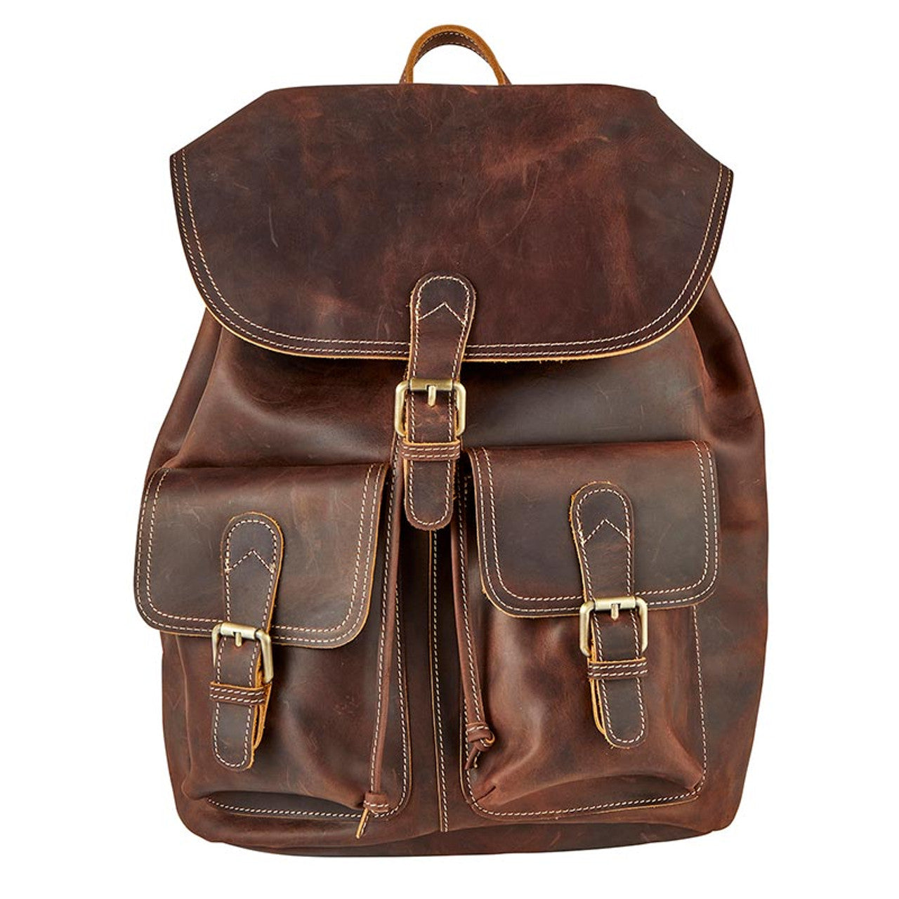 Crazy Horse Leather Backpack