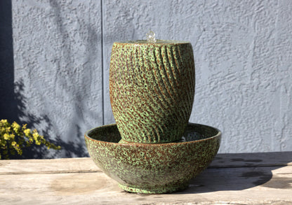 Sunset Twist Jar Fountain By Plantatorem
