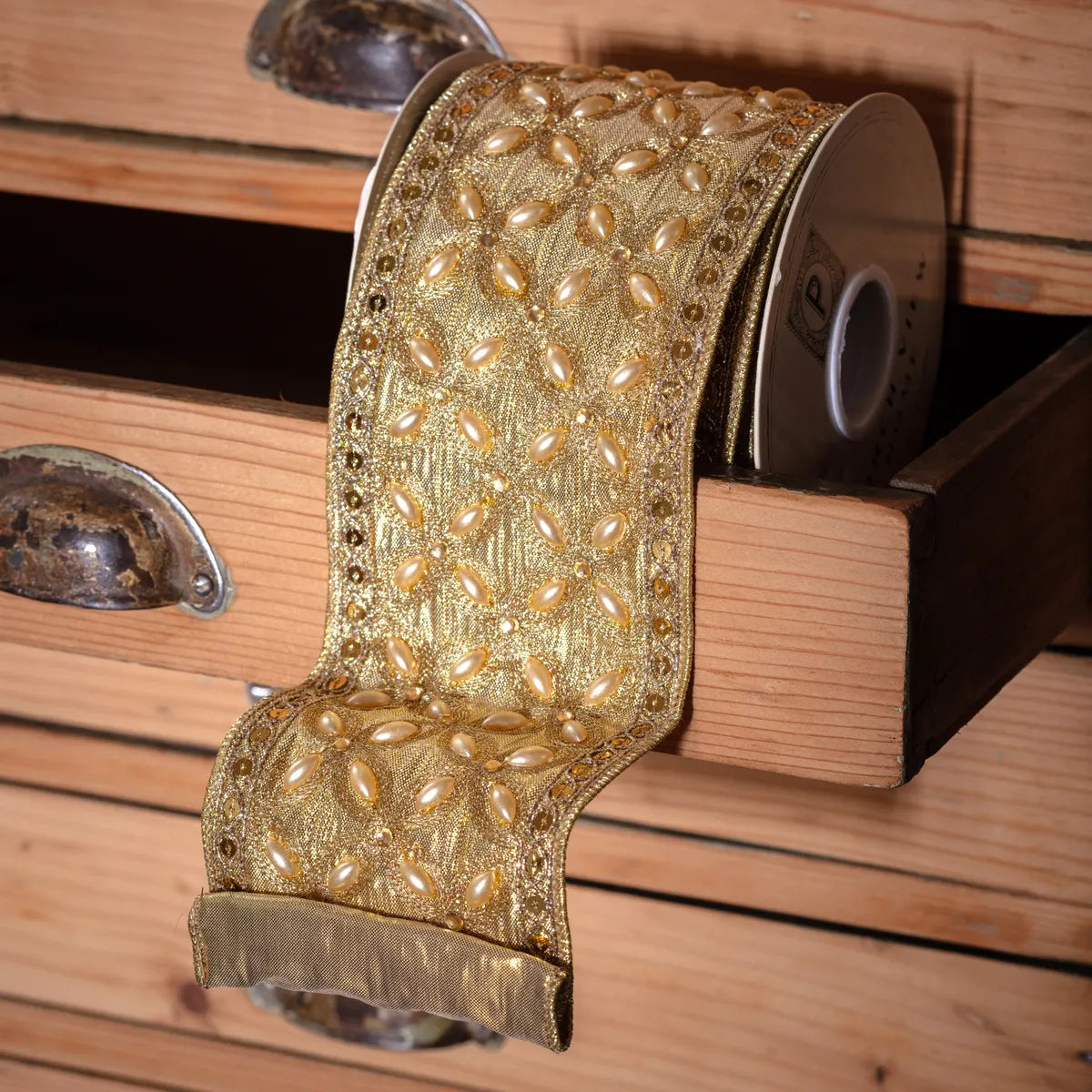 Faberge Golden Velvet Ribbon