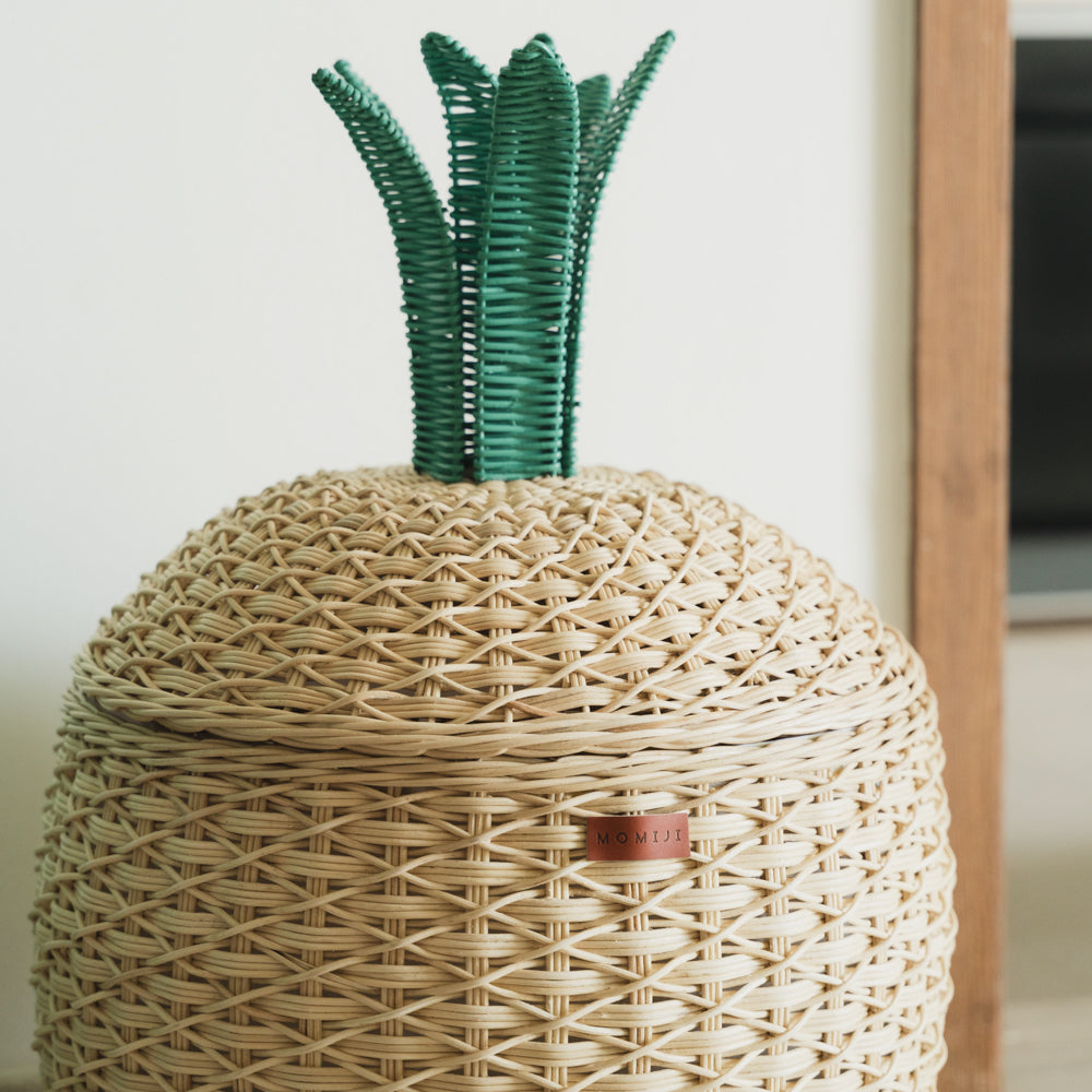 Pineapple Storage Basket Large - Natural
