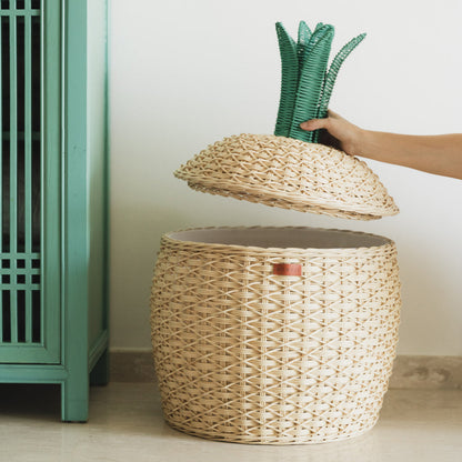 Pineapple Storage Basket Large - Natural