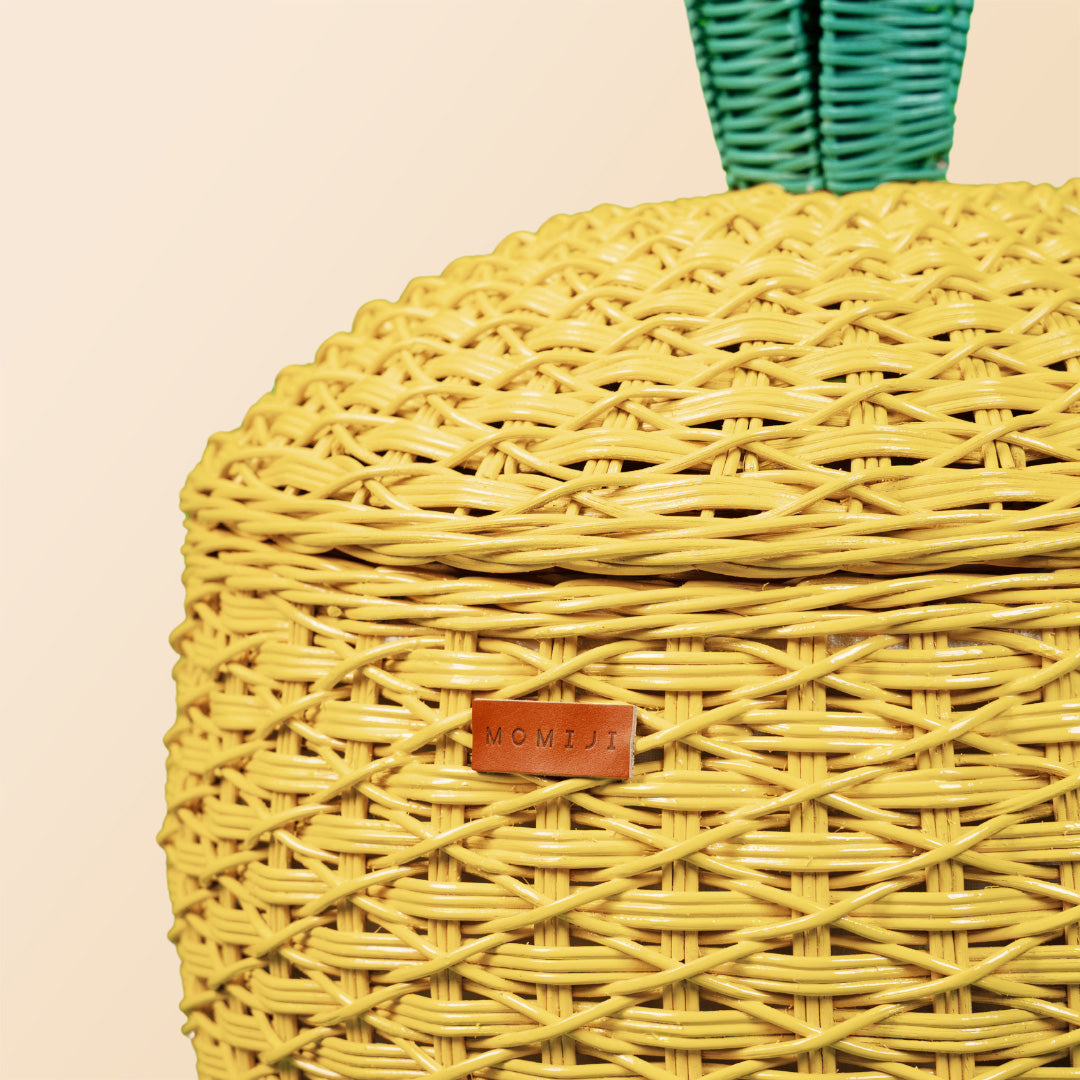 Pineapple Storage Basket Large - Yellow