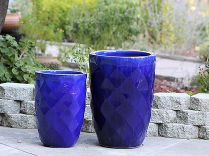 Medium High Diamond Planter - Set of 3 By Plantatorem