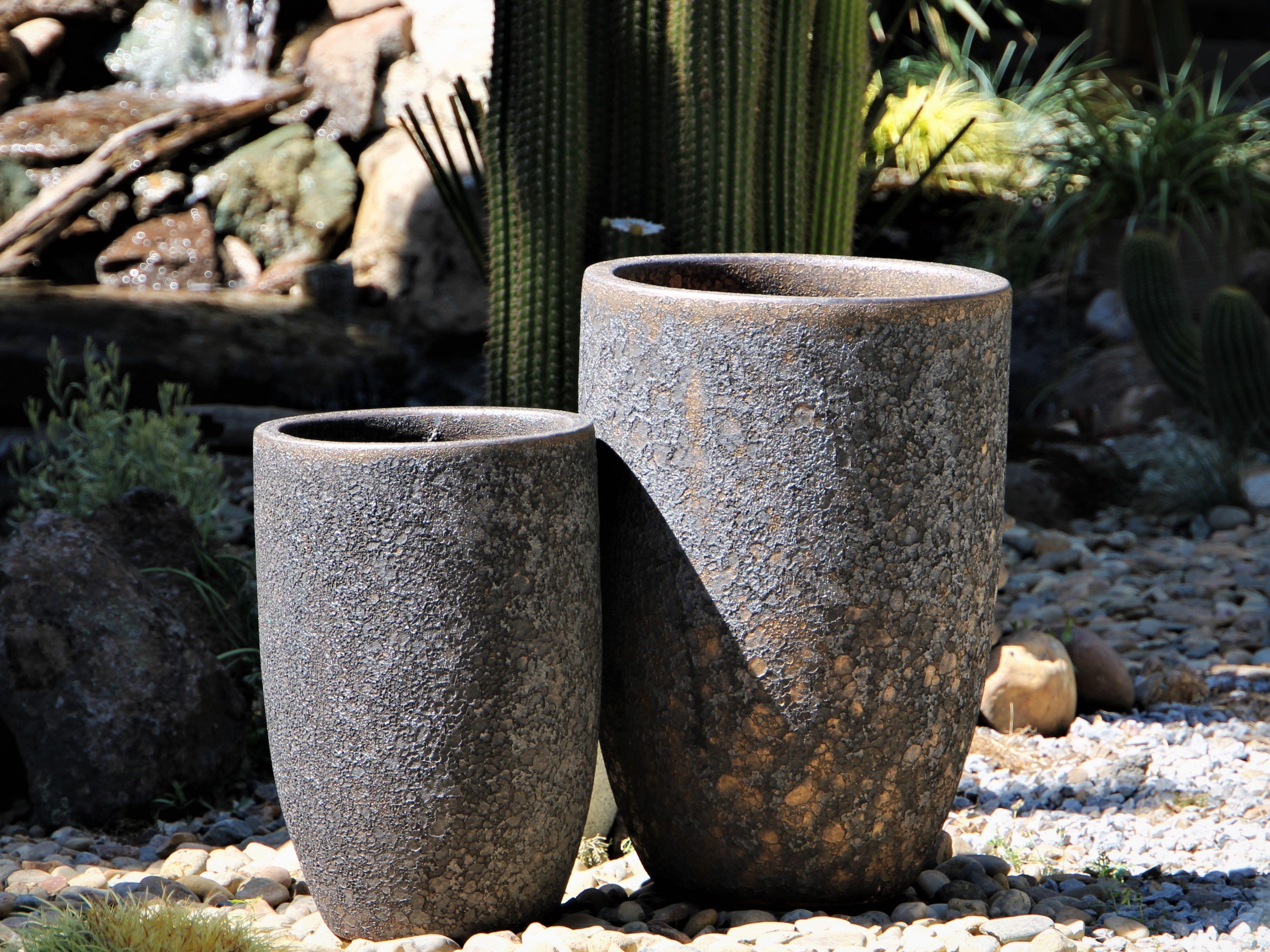 Mid Height Barrel Planter - Set of 3 By Plantatorem
