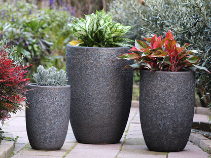 Mid Height Barrel Planter - Set of 3 By Plantatorem