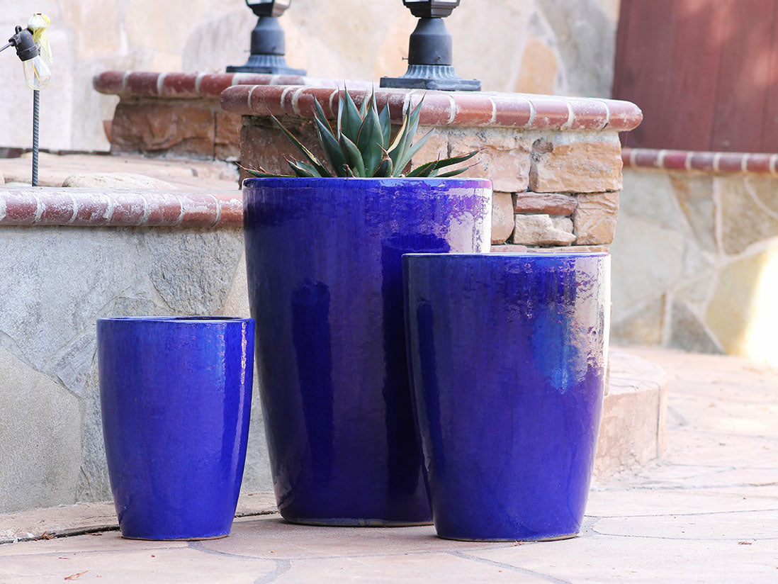 Slim Round Planter - Set of 3 By Plantatorem