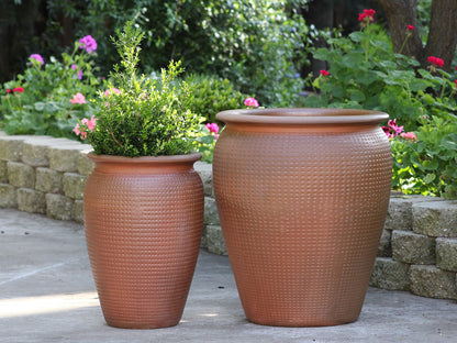 Manhattan Jar Planter- Set Of 2 (Clay) By Plantatorem