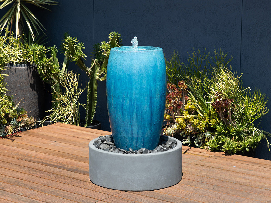 Drum Shape Fountain By Plantatorem
