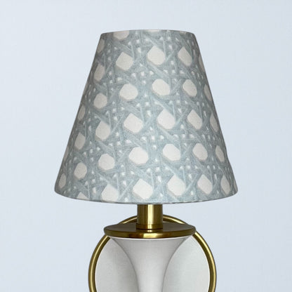 Blue Rattan Sconce Shade in Sally