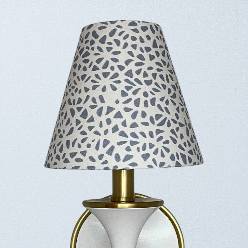 Blue Sconce Shade in Petal Party