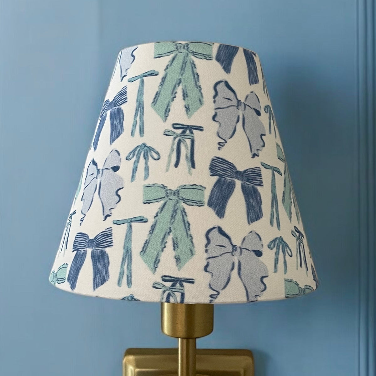 Blue Bow Sconce Lamp Shade