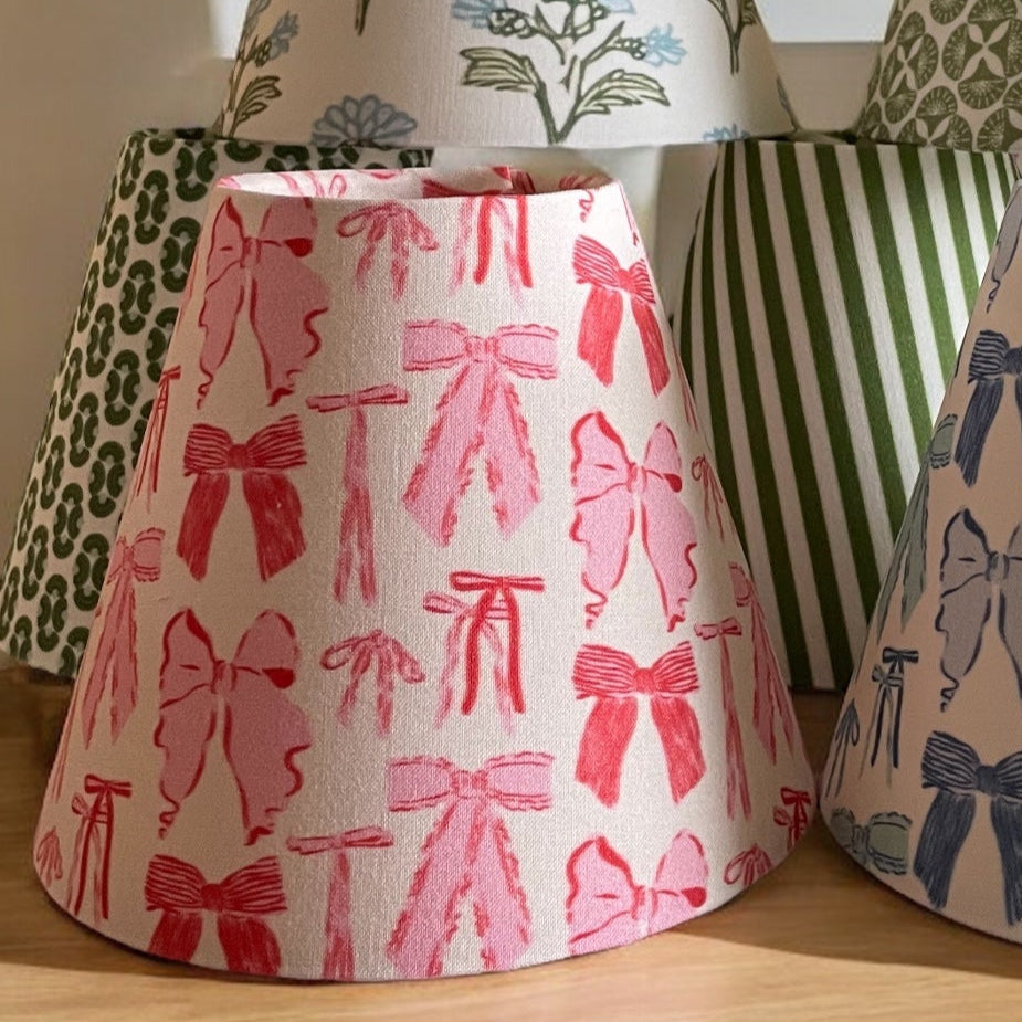 Pink Bow Sconce Shade